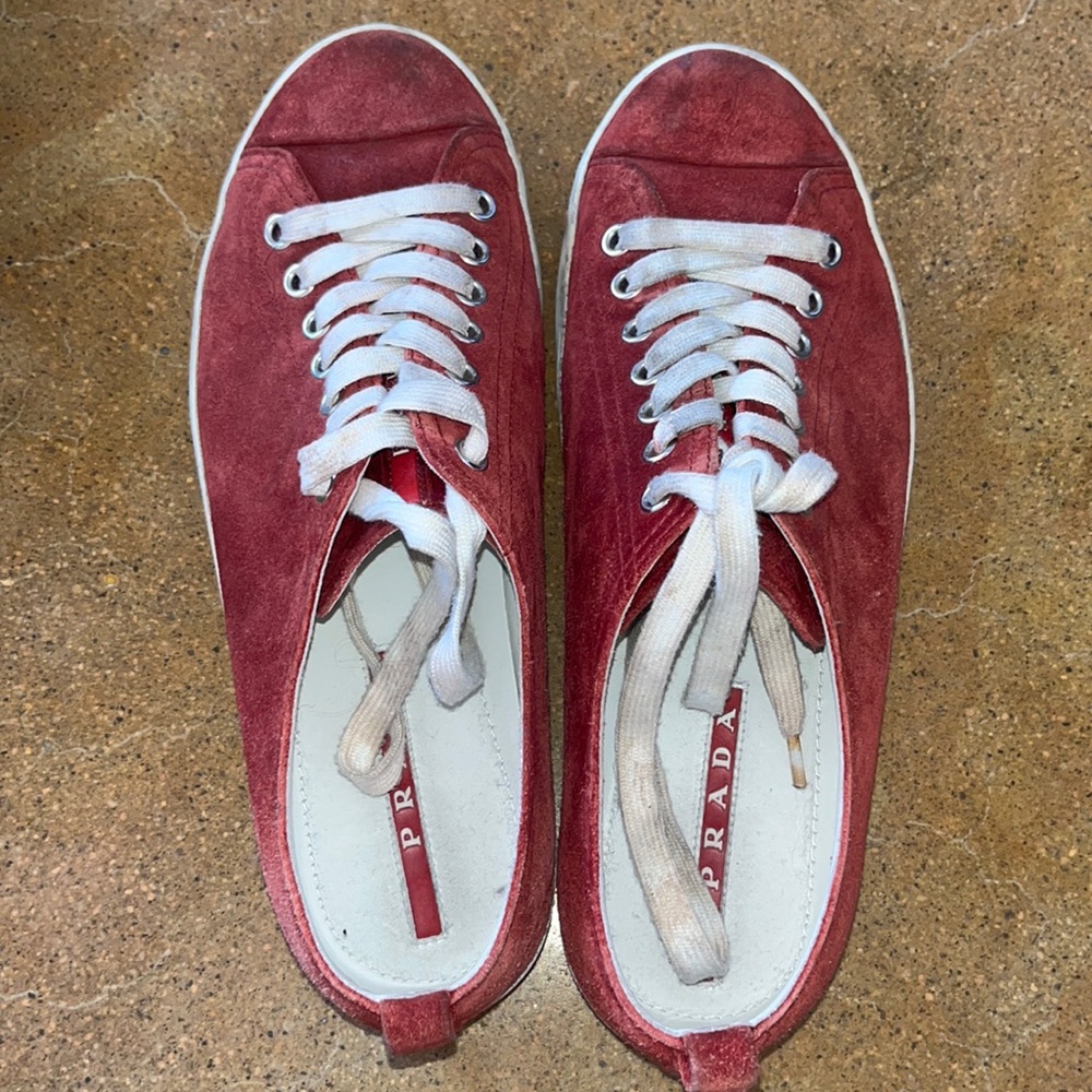 Red Prada Sneakers